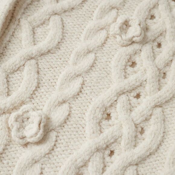 Mango Cardigan New Flower Knit - Picture 7 of 8